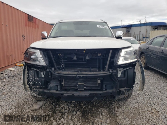 2023 Nissan Armada Platinum with VIN JN8AY2DA5P9402621, listed as a Copart auction lot 42639245 with 15,878 mi miles and Salvage Title. Bid and sale history available at carsss.com. Image 5.