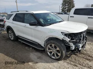 2020 Ford Explorer Platinum with VIN 1FM5K8HC4LGB20159, listed as a Copart auction lot 47005125 with 16,802 mi miles and Salvage Title. Bid and sale history available at carsss.com. Image 4.