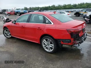 2020 Audi A4 Premium with VIN WAUDNAF44LN012952, listed as a Copart auction lot 61157835 with 37,027 mi miles and Salvage title. Bid and sale history available at DreamBid. Image 2.