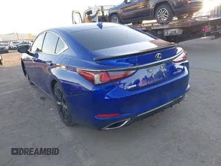 2021 Lexus ES 350 F Sport with VIN 58AHZ1B17MU096457, listed as a IAAI auction lot 41401292 with 38,265 mi miles and . Bid and sale history available at DreamBid. Image 3.