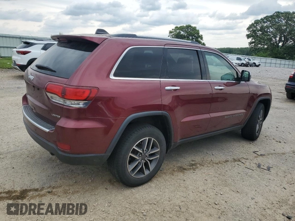 2020 Jeep Grand Cherokee Limited with VIN 1C4RJFBG1LC346594, listed as a Copart auction lot 58924935 with 103,069 mi miles and Salvage title. Bid and sale history available at DreamBid. Image 3.