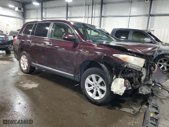 2011 Toyota Highlander with VIN 5TDBK3EH7BS053667, listed as a Copart auction lot 82446274 with 198,690 mi miles and Salvage Title. Bid and sale history available at carsss.com. Image 4.