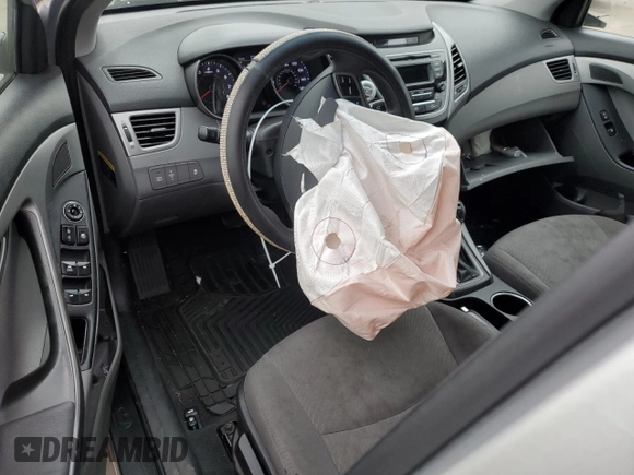 2015 Hyundai Elantra SE with VIN 5NPDH4AEXFH566691, listed as a Copart auction lot 61239075 with 165,317 mi miles and Salvage title. Bid and sale history available at DreamBid. Image 8.
