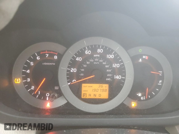 2006 Toyota RAV4 with VIN JTMBK33V465011879, listed as a Copart auction lot 50633135 with 190,798 mi miles and Salvage Title. Bid and sale history available at carsss.com. Image 9.