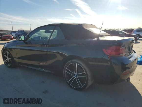 2020 BMW 2 Series 230i with VIN WBA2M7C01L7E59616, listed as a Copart auction lot 88319025 with 36,890 mi miles and Salvage Title. Bid and sale history available at carsss.com. Image 2.