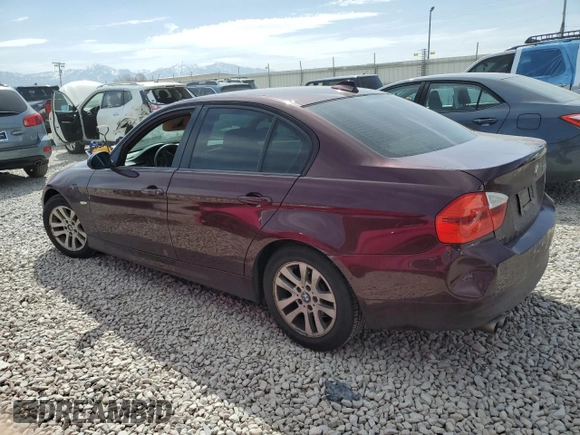 2007 BMW 3 Series 328xi with VIN WBAVC73507KP35487, listed as a Copart auction lot 53204665 with Not provided miles and Salvage title. Bid and sale history available at DreamBid. Image 2.