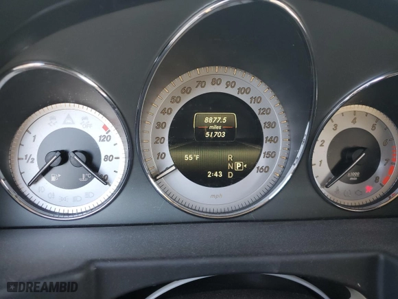 2014 Mercedes-Benz GLK-Class GLK 350 with VIN WDCGG5HB8EG336288, listed as a Copart auction lot 46268175 with 51,703 mi miles and Salvage Title. Bid and sale history available at carsss.com. Image 9.