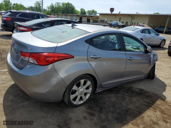 2012 Hyundai Elantra GLS with VIN KMHDH4AE5CU288134, listed as a Copart auction lot 59007454 with 0 mi miles and Non Repairable. Bid and sale history available at carsss.com. Image 3.