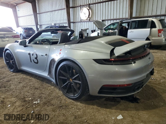 2021 Porsche 911 Carrera with VIN WP0CA2A91MS239392, listed as a Copart auction lot 41788005 with 60,446 mi miles and Salvage title. Bid and sale history available at DreamBid. Image 2.