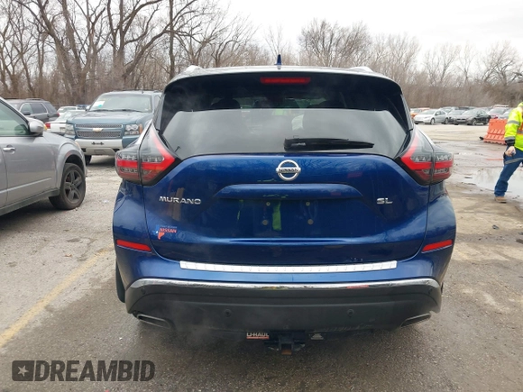 2022 Nissan Murano SL with VIN 5N1AZ2CJ5NC106889, listed as a IAAI auction lot 41207467 with 74,980 mi miles and . Bid and sale history available at carsss.com. Image 17.