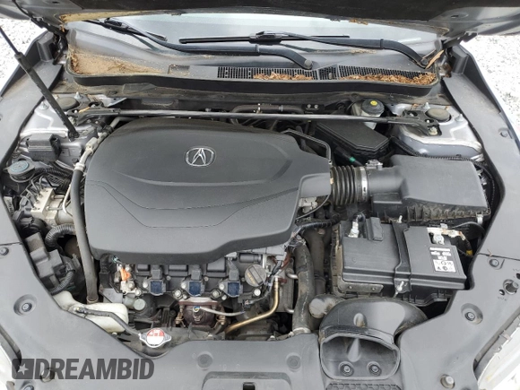 2015 Acura TLX Technology with VIN 19UUB2F56FA018047, listed as a Copart auction lot 60394865 with 204,277 mi miles and Salvage title. Bid and sale history available at DreamBid. Image 11.