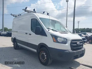 2020 Ford Transit Cargo with VIN 1FTBR1C88LKB38805, listed as a IAAI auction lot 42197348 with 93,779 mi miles and . Bid and sale history available at DreamBid. Image 1.