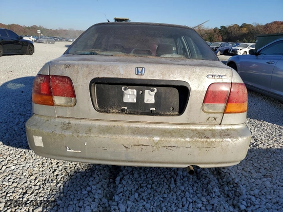 1998 Honda Civic DX with VIN 1HGEJ6622WL004591, listed as a Copart auction lot 83034814 with 282,467 mi miles and Clean Title. Bid and sale history available at carsss.com. Image 6.