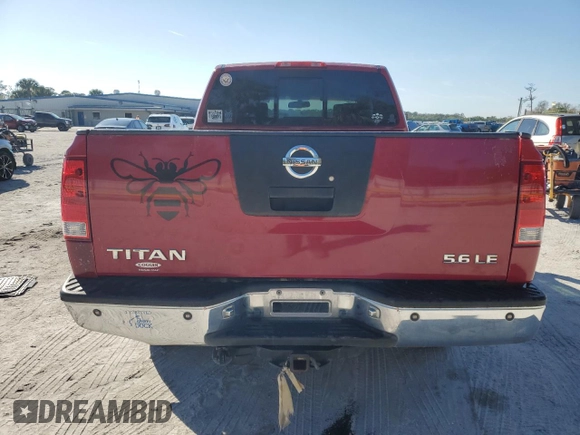 2006 Nissan Titan SE with VIN 1N6BA06A56N537591, listed as a Copart auction lot 42936655 with 135,907 mi miles and Salvage Title. Bid and sale history available at DreamBid. Image 6.