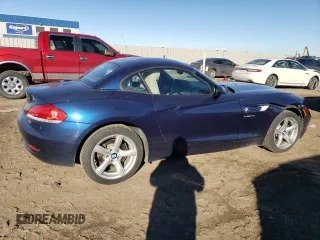 2011 BMW Z4 sDrive30i with VIN WBALM5C58BE379080, listed as a Copart auction lot 46605385 with 108,335 mi miles and Salvage Title. Bid and sale history available at carsss.com. Image 3.