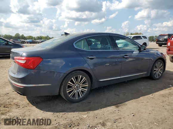 2015 Kia Cadenza Premium with VIN KNALN4D76F5173138, listed as a Copart auction lot 72611364 with 174,028 mi miles and Clean Title. Bid and sale history available at carsss.com. Image 3.