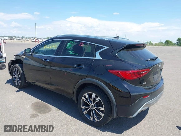 2017 Infiniti QX30 Premium with VIN SJKCH5CR1HA039616, listed as a IAAI auction lot 42267071 with 75,481 mi miles and . Bid and sale history available at DreamBid. Image 3.