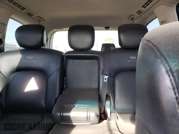 2012 Infiniti QX56 8-passenger with VIN JN8AZ2ND8C9715162, listed as a Copart auction lot 71669624 with 0 mi miles and Salvage Title. Bid and sale history available at carsss.com. Image 10.