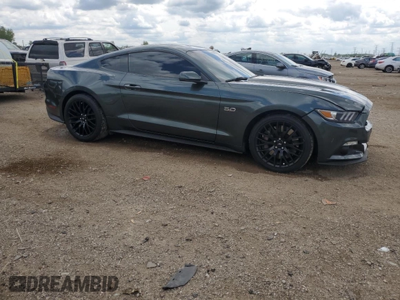 2015 Ford Mustang GT with VIN 1FA6P8CFXF5348412, listed as a Copart auction lot 58665155 with 41,878 mi miles and Salvage title. Bid and sale history available at DreamBid. Image 4.