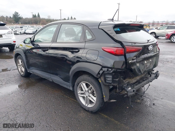 2020 Hyundai Kona SE with VIN KM8K1CAA4LU586144, listed as a IAAI auction lot 41158718 with 19,951 mi miles. Bid and sale history available at carsss.com. Image 3.