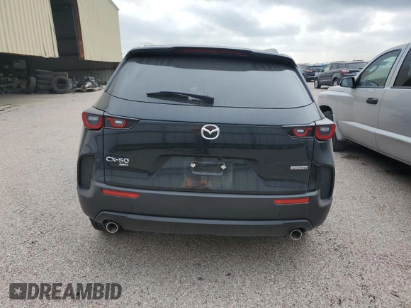 2025 Mazda CX-50 S Select with VIN 7MMVABAM3SN303568, listed as a Copart auction lot 81138594 with 4,145 mi miles and Clean Title. Bid and sale history available at DreamBid. Image 6.