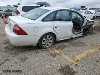 2006 Mercury Montego Luxury with VIN 1MEFM40196G612002, listed as a Copart auction lot 69588534 with 0 mi miles and Salvage Title. Bid and sale history available at carsss.com. Image 3.