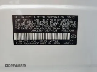 2012 Lexus LS 460 z VIN JTHCL5EF1C5014428, wystawiony jako Copart lot #60993515 z przebiegiem 110 429 mil mil oraz Szkoda całkowita • Salvage title. Historia ofert i sprzedaży dostępna na DreamBid. Obrazek 13.