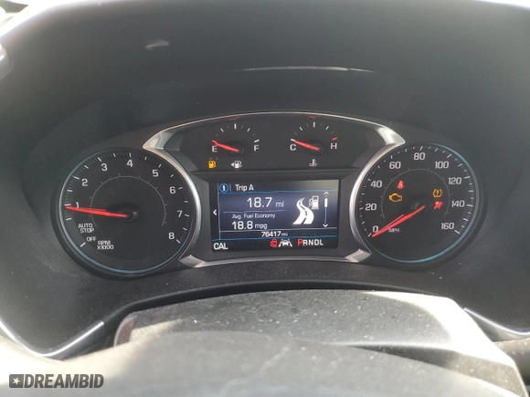 2021 Chevrolet Equinox LT with VIN 2GNAXUEV4M6158373, listed as a Copart auction lot 48840095 with 76,417 mi miles and Salvage Title. Bid and sale history available at carsss.com. Image 9.