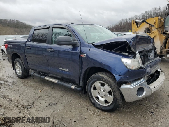 2013 Toyota Tundra with VIN 5TFDY5F18DX302012, listed as a Copart auction lot 43340675 with 33,685 mi miles and Salvage title. Bid and sale history available at DreamBid. Image 4.