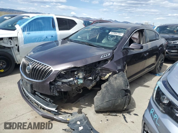 2014 Buick LaCrosse Leather with VIN 1G4GB5G37EF235274, listed as a Copart auction lot 52308755 with 173,397 mi miles and Non Repairable. Bid and sale history available at DreamBid. Image 1.