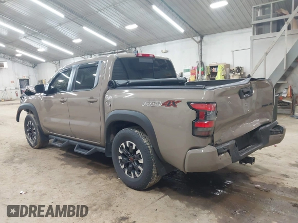 2024 Nissan Frontier SV with VIN 1N6ED1EK8RN613989, listed as a IAAI auction lot 42310148 with 14,202 mi miles and . Bid and sale history available at DreamBid. Image 3.