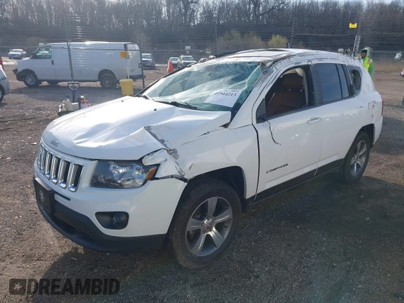 2017 Jeep Compass High Altitude with VIN 1C4NJDEB4HD192984, listed as a IAAI auction lot 41944213 with 128,437 mi miles. Bid and sale history available at carsss.com. Image 2.