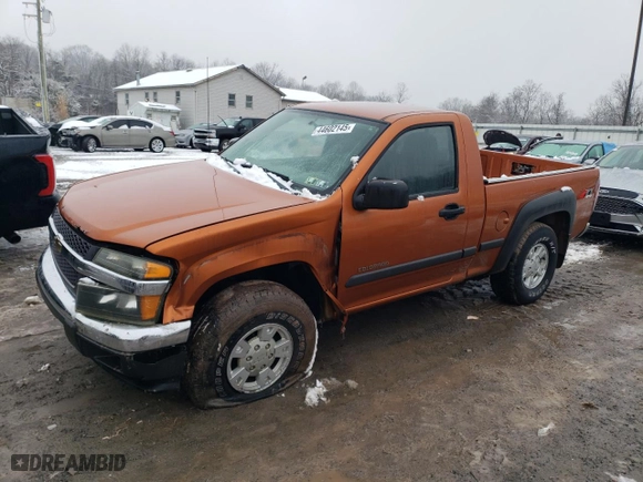 2005 Chevrolet Colorado LT w/1LT with VIN 1GCDT146858221769, listed as a Copart auction lot 44602145 with 161,517 mi miles and Salvage Title. Bid and sale history available at carsss.com. Image 1.