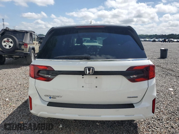 2025 Honda Odyssey Touring with VIN 5FNRL6H87SB001792, listed as a Copart auction lot 51049255 with Not provided miles and Salvage title. Bid and sale history available at DreamBid. Image 6.