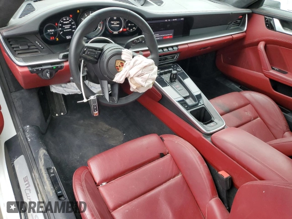 2021 Porsche 911 Turbo S with VIN WP0AD2A92MS257561, listed as a Copart auction lot 64519795 with 12,357 mi miles and Salvage title. Bid and sale history available at DreamBid. Image 8.