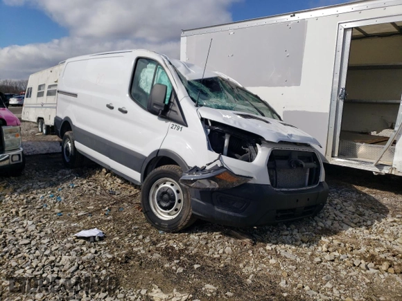 2023 Ford Transit Cargo with VIN 1FTYE1Y80PKA95744, listed as a Copart auction lot 46119335 with Not Provided miles and Salvage Title. Bid and sale history available at carsss.com. Image 4.