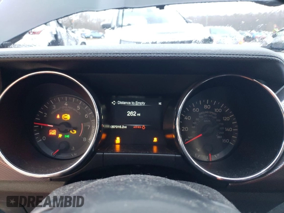 2015 Ford Mustang EcoBoost with VIN 1FA6P8TH1F5337025, listed as a Copart auction lot 86886574 with 87,016 mi miles and Salvage Title. Bid and sale history available at DreamBid. Image 9.