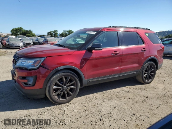 2017 Ford Explorer XLT with VIN 1FM5K7D83HGB66469, listed as a Copart auction lot 55516724 with 169,584 mi miles and Salvage Title. Bid and sale history available at DreamBid. Image 1.