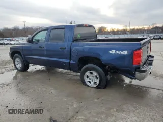 2006 Dodge Dakota SLT with VIN 1D7HW48K66S536209, listed as a Copart auction lot 45909015 with 117,531 mi miles and Salvage Title. Bid and sale history available at carsss.com. Image 2.