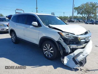 2020 Honda Pilot EX-L with VIN 5FNYF5H50LB020477, listed as a IAAI auction lot 40950652 with 1 mi miles. Bid and sale history available at carsss.com. Image 1.