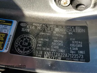 2010 Kia Soul + with VIN KNDJT2A22A7123573, listed as a Copart auction lot 49043535 with 180,534 mi miles and Salvage Title. Bid and sale history available at DreamBid. Image 12.