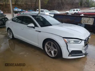 2018 Audi A5 Sportback Premium Plus with VIN WAUENCF57JA010545, listed as a Copart auction lot 42618524 with 72,823 mi miles. Bid and sale history available at carsss.com. Image 4.