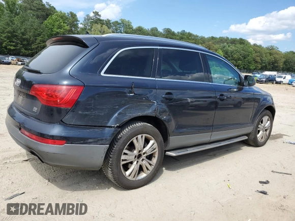 2010 Audi Q7 Premium Plus with VIN WA1LYAFE1AD001709, listed as a Copart auction lot 60903275 with 231,322 mi miles and Salvage title. Bid and sale history available at DreamBid. Image 3.