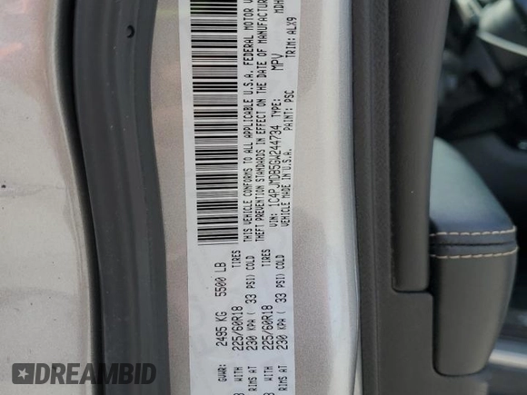 2016 Jeep Cherokee Limited with VIN 1C4PJMDB5GW244734, listed as a Copart auction lot 64608765 with 166,953 mi miles and Salvage title. Bid and sale history available at DreamBid. Image 13.