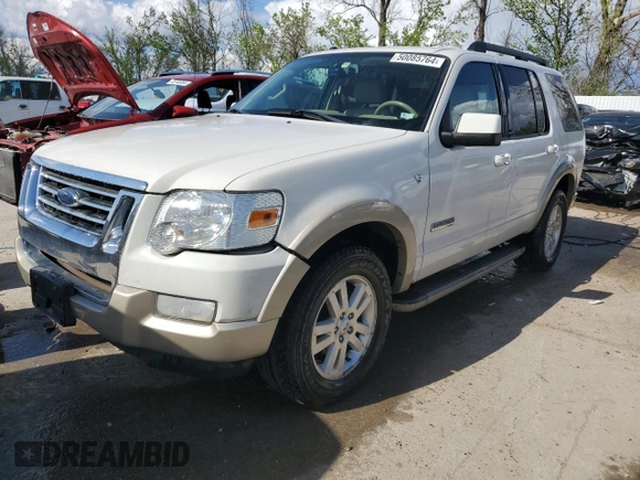 2008 Ford Explorer Eddie Bauer with VIN 1FMEU74888UA46243, listed as a Copart auction lot 50085764 with 166,935 mi miles and Salvage Title. Bid and sale history available at carsss.com. Image 1.