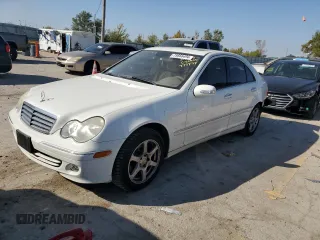 2005 Mercedes-Benz C 240 with VIN WDBRF61J05A777777, listed as a Copart auction lot 75666494 with 140,127 mi miles and Salvage Title. Bid and sale history available at DreamBid. Image 1.