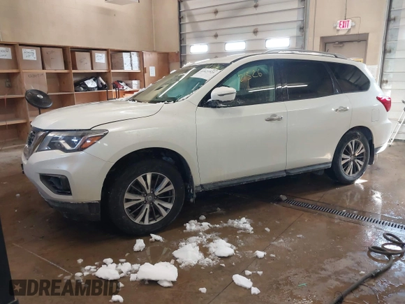 2017 Nissan Pathfinder SV with VIN 5N1DR2MM9HC900787, listed as a IAAI auction lot 41621526 with 126,320 mi miles. Bid and sale history available at carsss.com. Image 2.