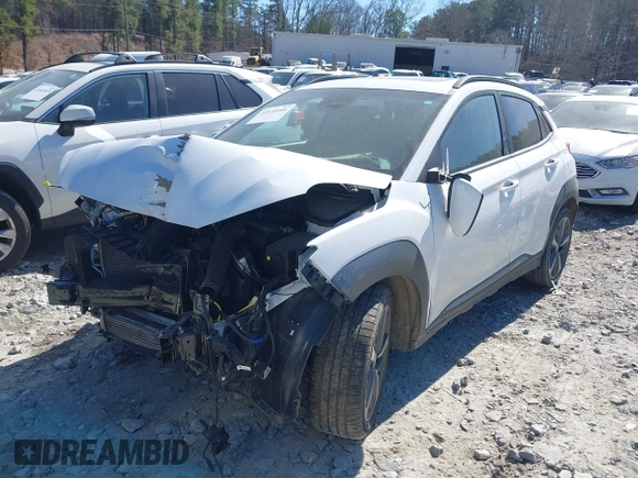 2021 Hyundai Kona Limited with VIN KM8K33A59MU731645, listed as a IAAI auction lot 41610100 with 33,572 mi miles. Bid and sale history available at carsss.com. Image 17.