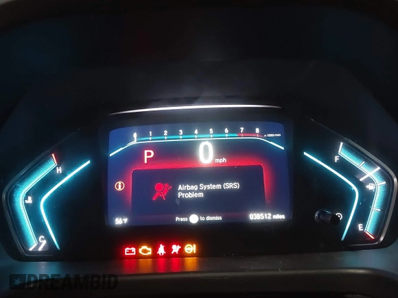 2020 Honda Odyssey EX with VIN 5FNRL6H50LB028372, listed as a IAAI auction lot 40763598 with 38,512 mi miles and . Bid and sale history available at DreamBid. Image 7.