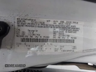 2013 Ford Focus SE with VIN 1FADP3F24DL302263, listed as a IAAI auction lot 42672666 with 207,805 mi miles and . Bid and sale history available at DreamBid. Image 9.